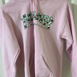 Pink rose thrasher hoodie